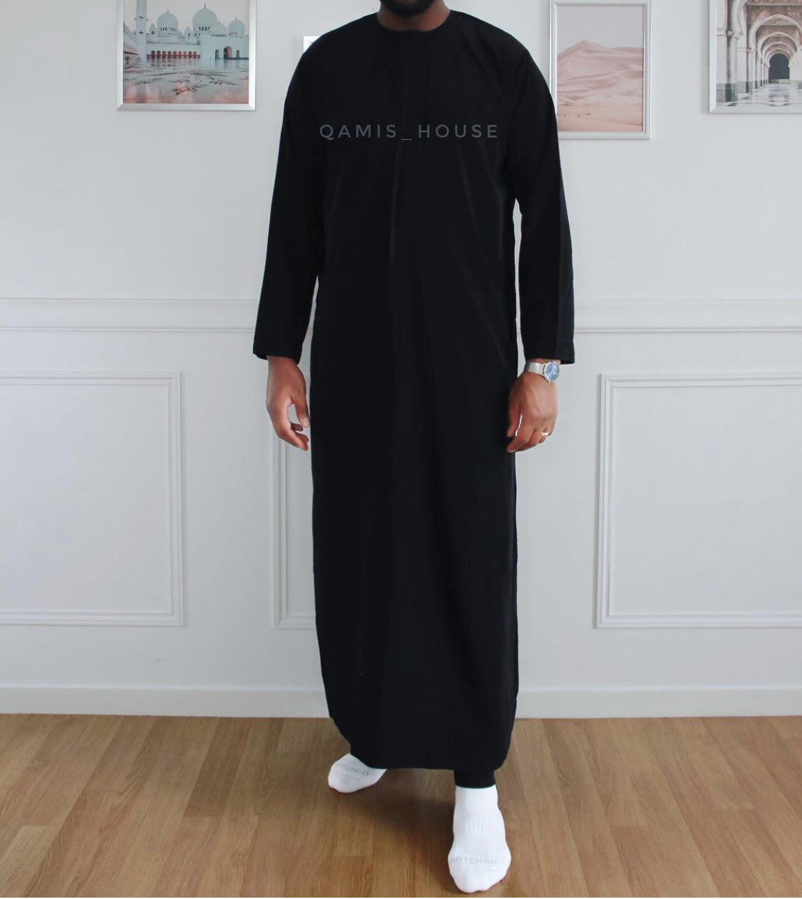 Qamis Emirati Noir