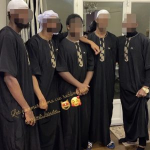 Qamis manche court Noir