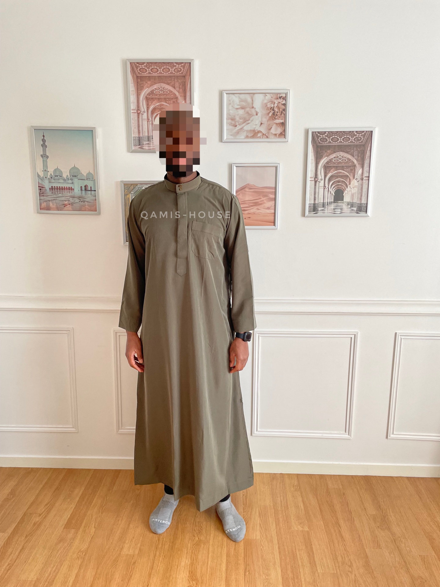 Qamis Saoudien Kaki