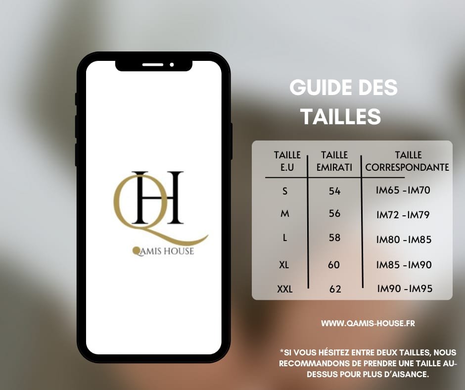 Qamis Émirati Satinée Blanc Cassée – Image 2