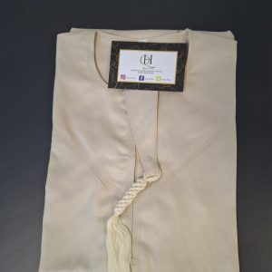 Qamis Émirati satinée Enfant Vert Olive
